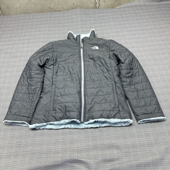 The North Face Jacket Girls XL (18) Reversible Quilted High Pile Silken Fleece * - Picture 1 of 15